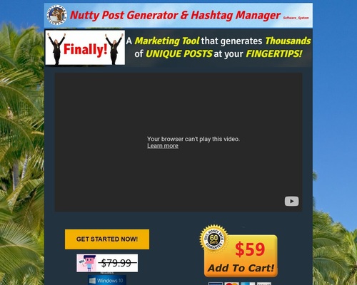 Nutty Post Generator & Hashtag Manager