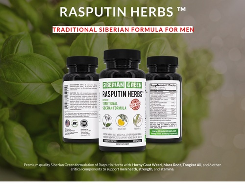 Rasputin Herbs Siberian Formula for Strength and Stamina