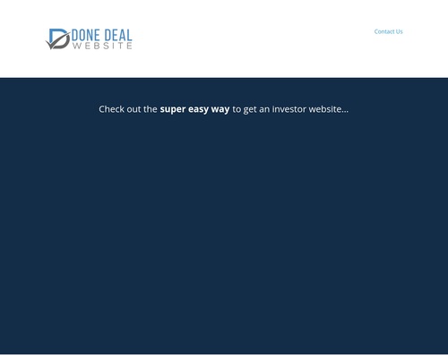 Done Deal Investor Websites