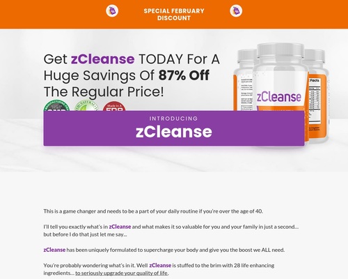 zCleanse – 85% Commisssion