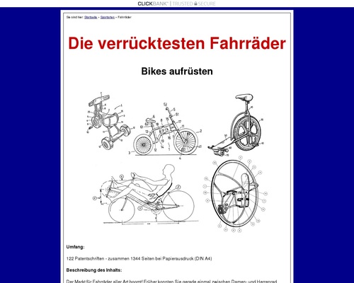 Verschiedene Fahrräder, Fahrrad Technik