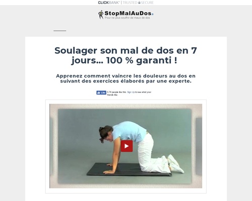 Stop Mal au Dos – Produit Video